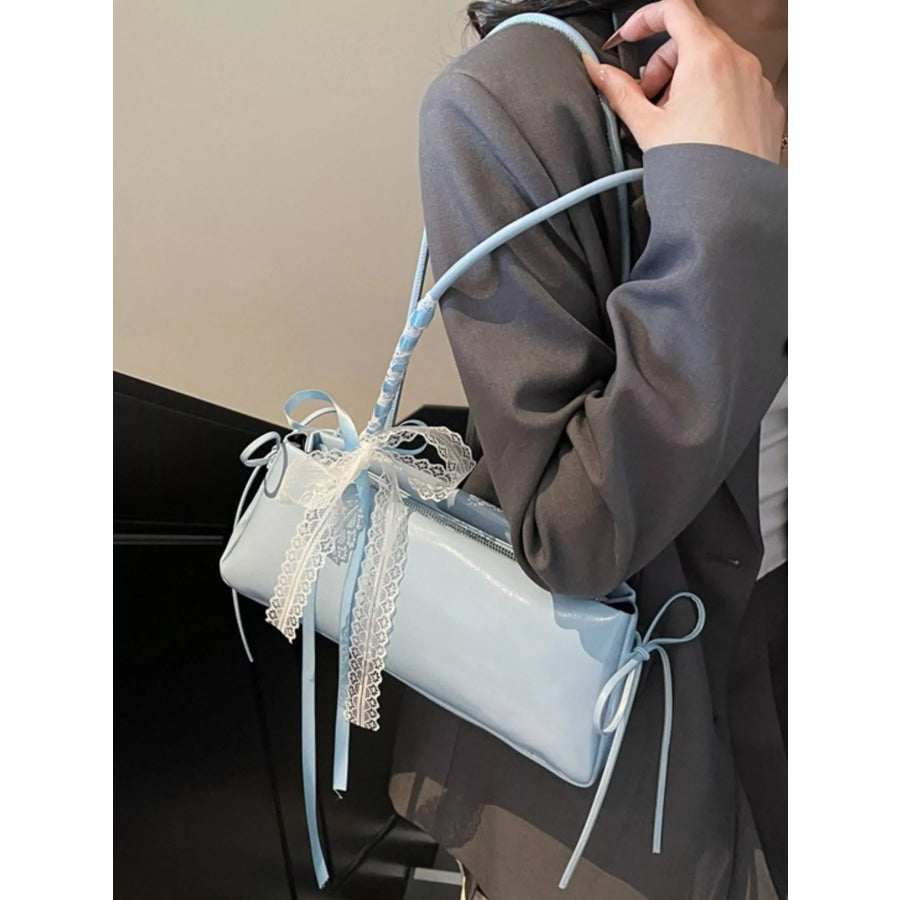 Lace Decor Shoulder Bag Apparel and Accessories