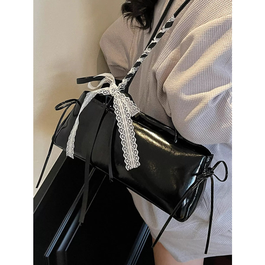 Lace Decor Shoulder Bag Apparel and Accessories