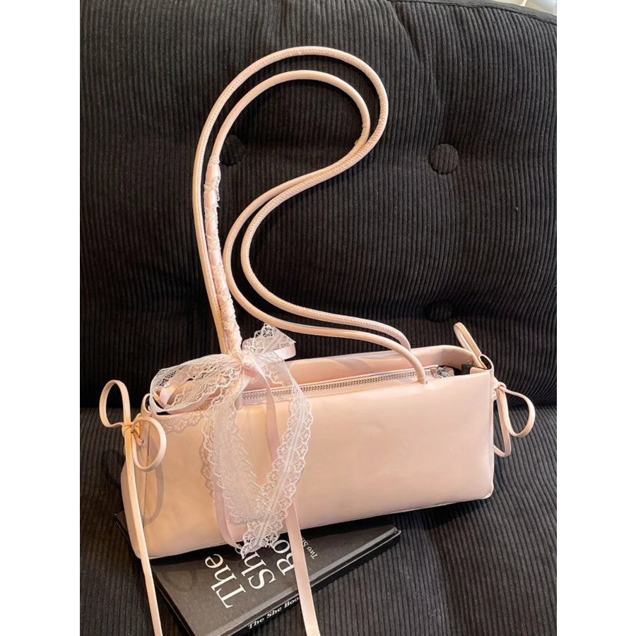 Lace Decor Shoulder Bag Apparel and Accessories