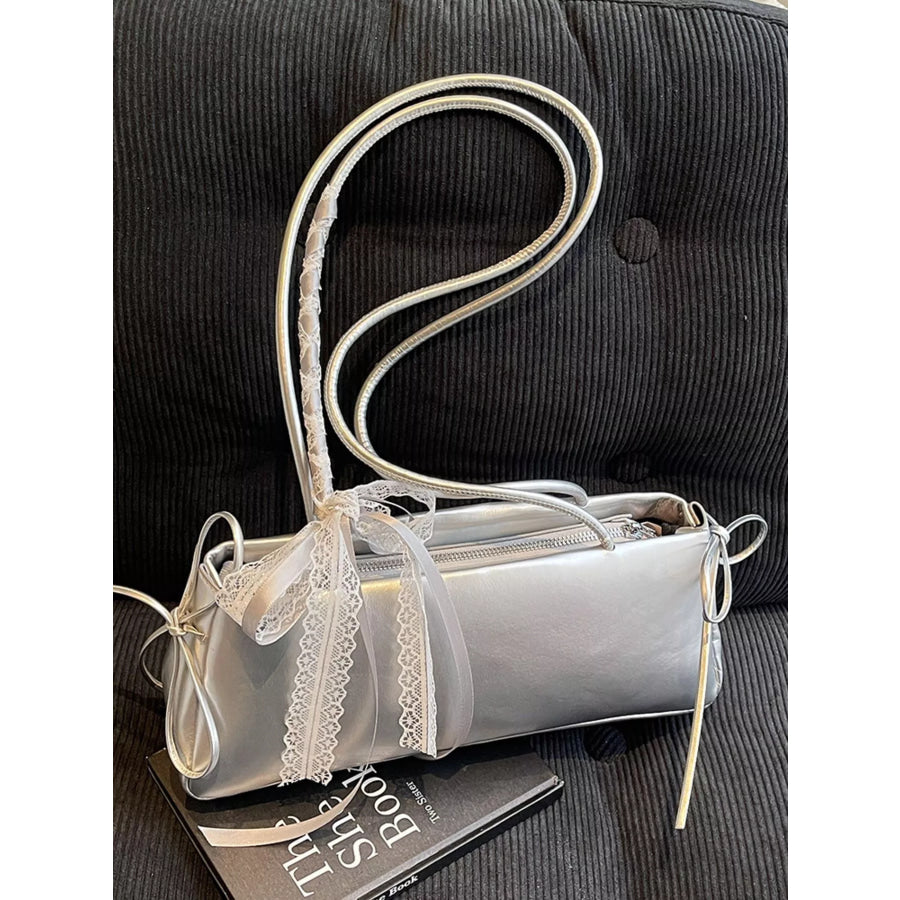 Lace Decor Shoulder Bag Apparel and Accessories