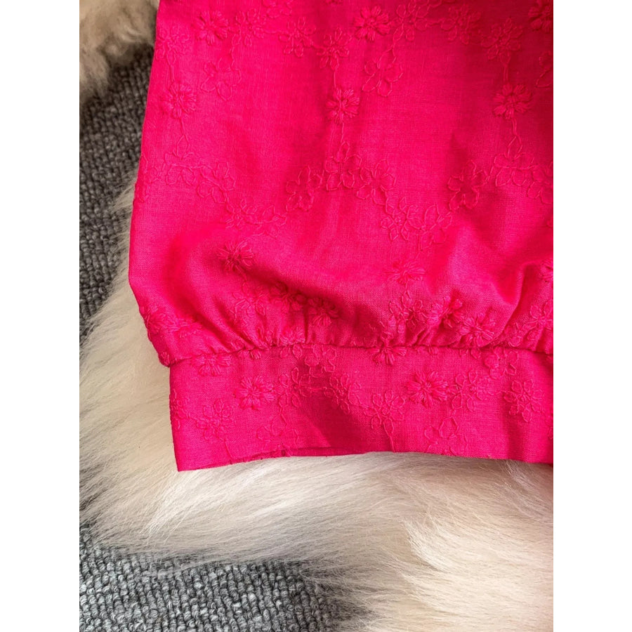 Lace Detail A-Line Midi Dress Apparel and Accessories