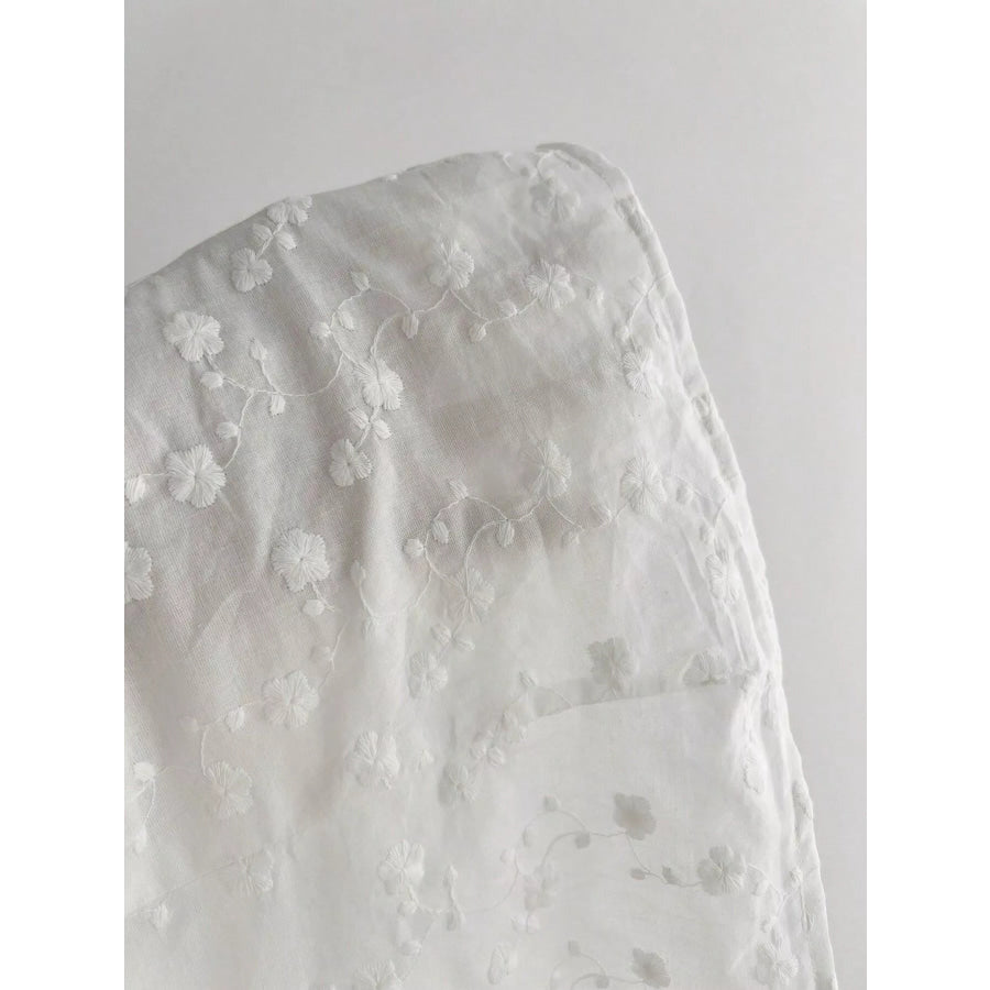 Lace Detail Bow Front Blouse Apparel and Accessories