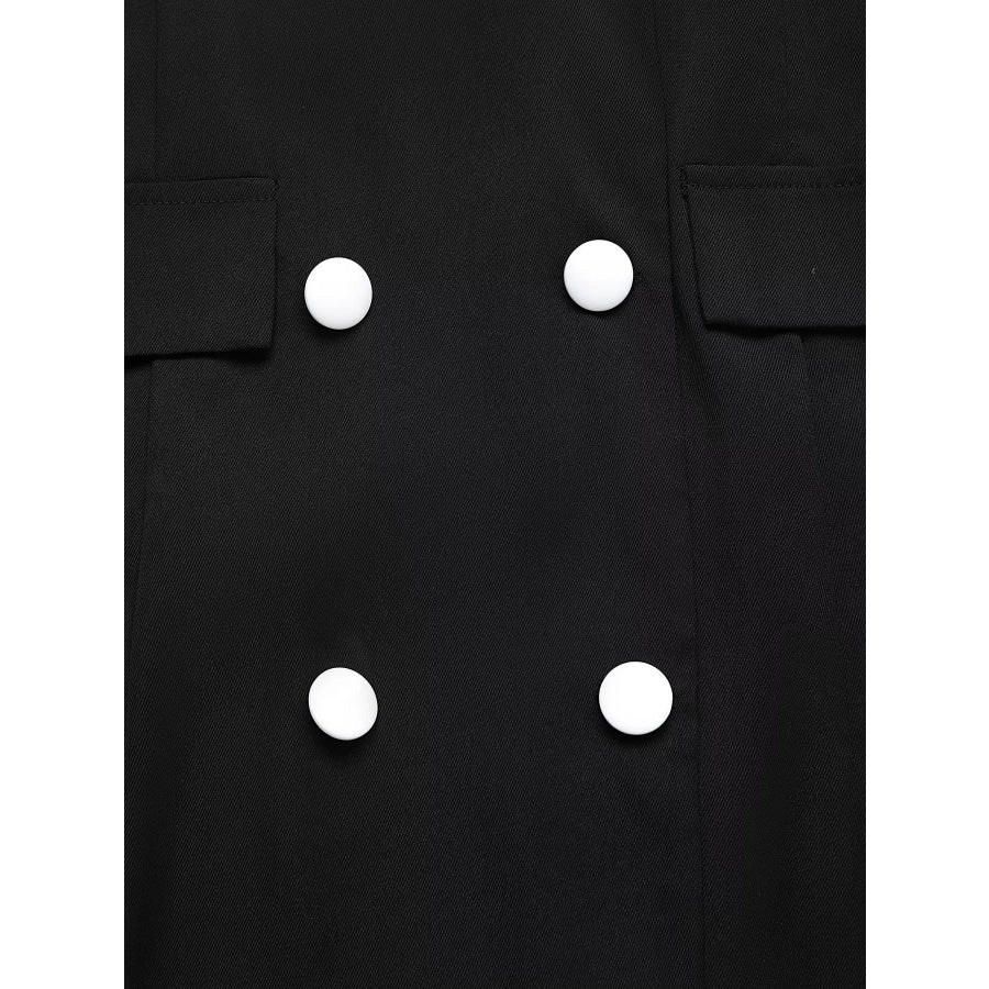 Lace Detail Double Breasted Blazer Dress Apparel and Accessories