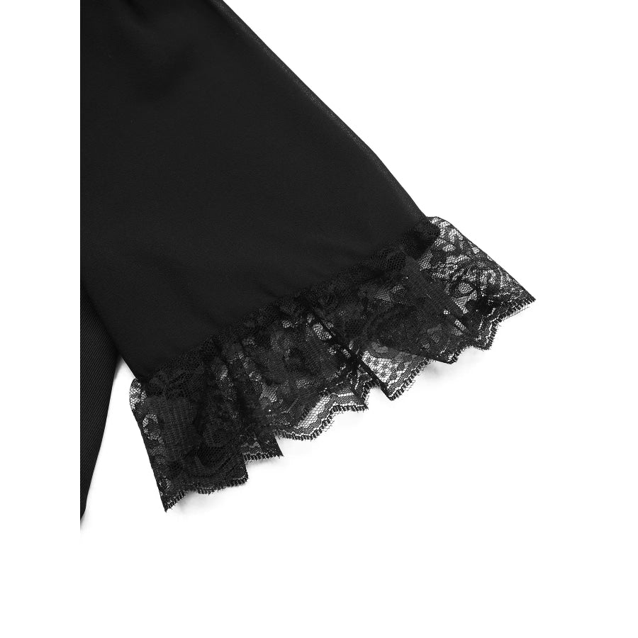 Lace Detail Double Breasted Blazer Dress Apparel and Accessories