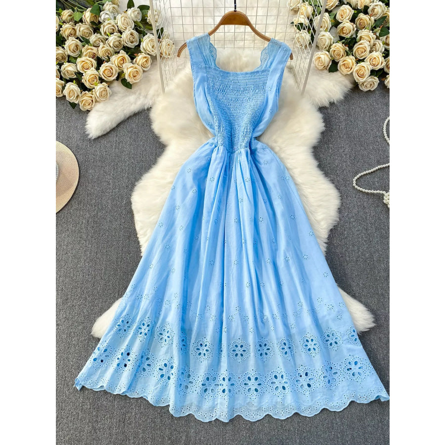 Lace Detail Sleeveless Dress Apparel and Accessories