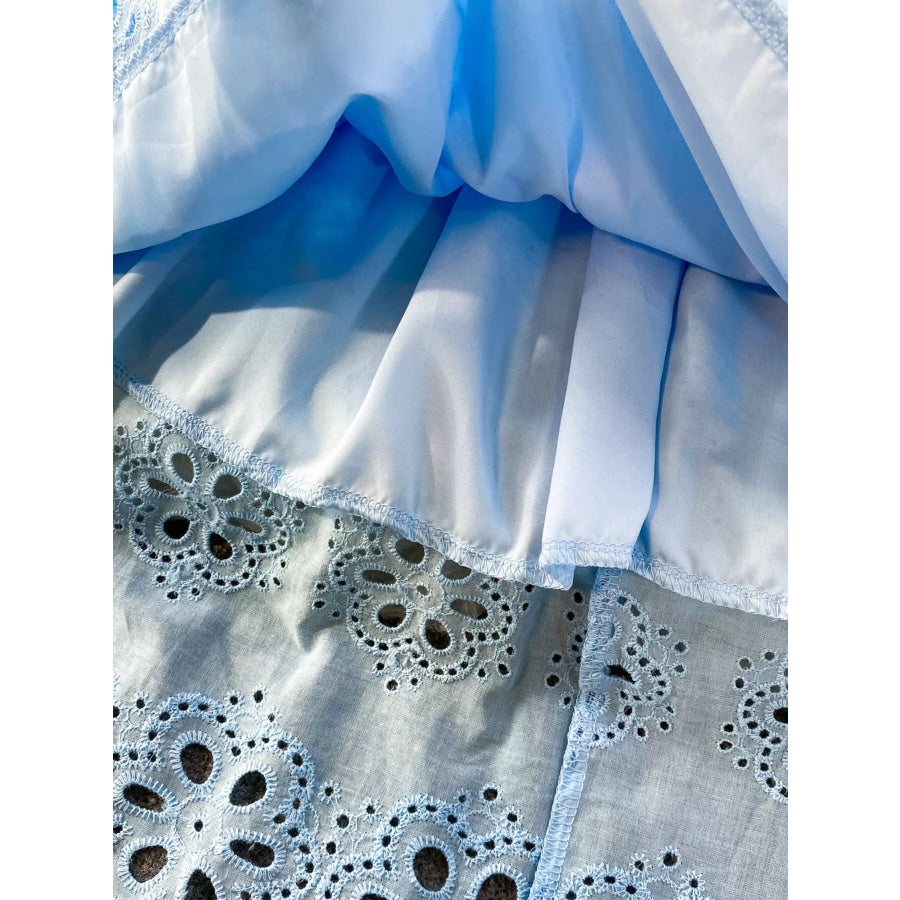 Lace Detail Sleeveless Dress Apparel and Accessories
