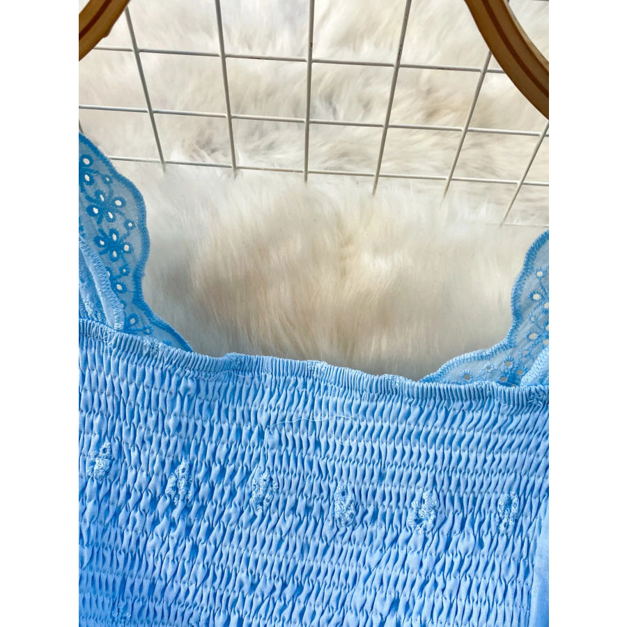 Lace Detail Sleeveless Dress Apparel and Accessories