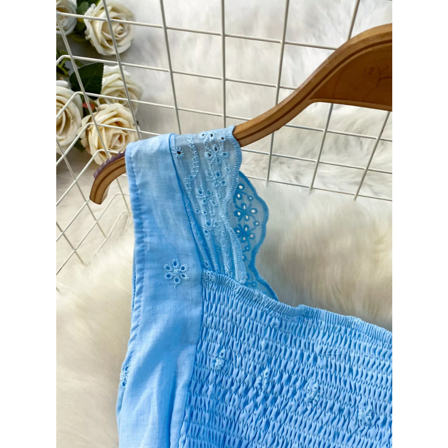 Lace Detail Sleeveless Dress Apparel and Accessories