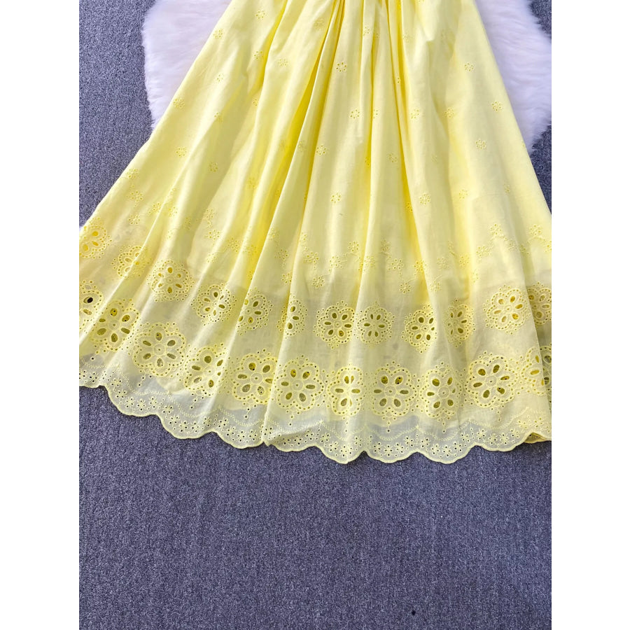 Lace Detail Sleeveless Dress Apparel and Accessories