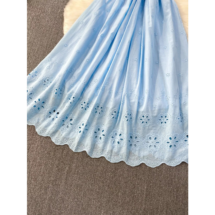 Lace Detail Sleeveless Dress Apparel and Accessories