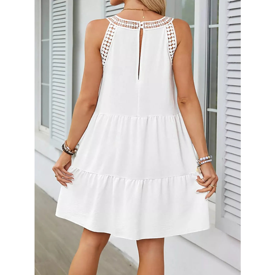 Lace Detail Sleeveless Dress Apparel and Accessories