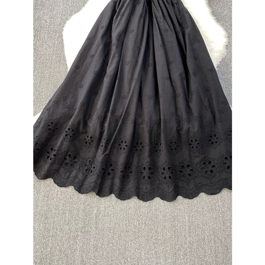 Lace Detail Sleeveless Dress Apparel and Accessories