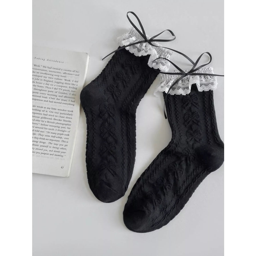 Lace Detail Socks Apparel and Accessories