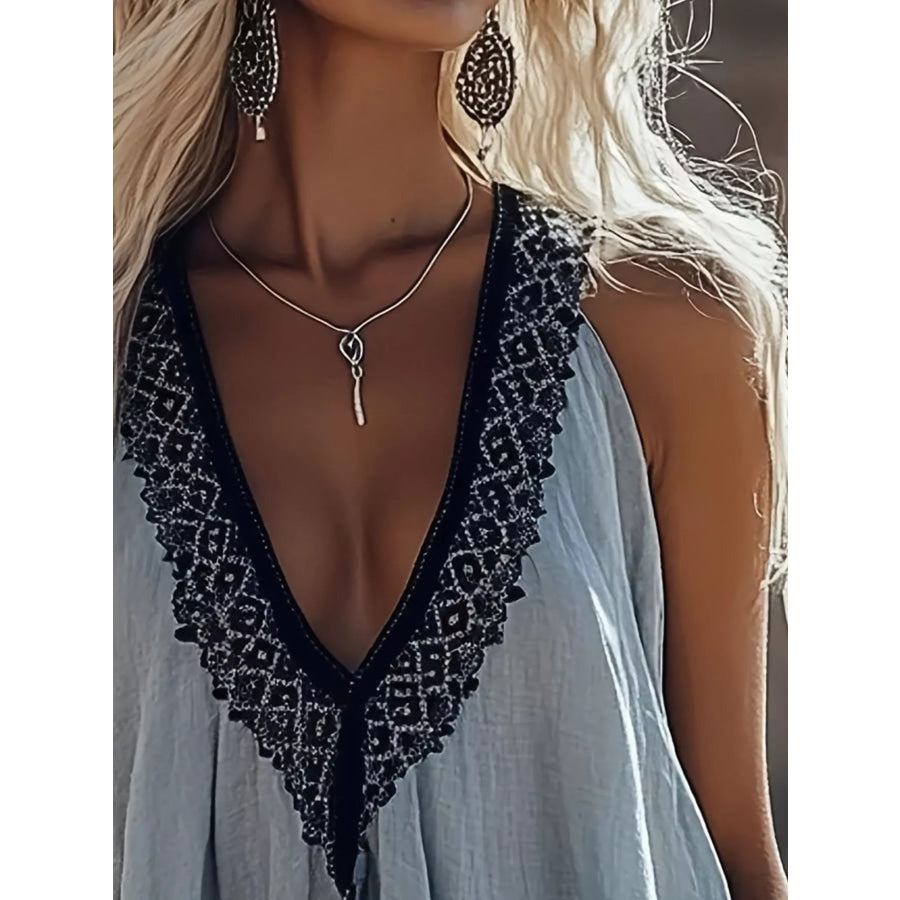 Lace Detail V-Neck Cami Apparel and Accessories