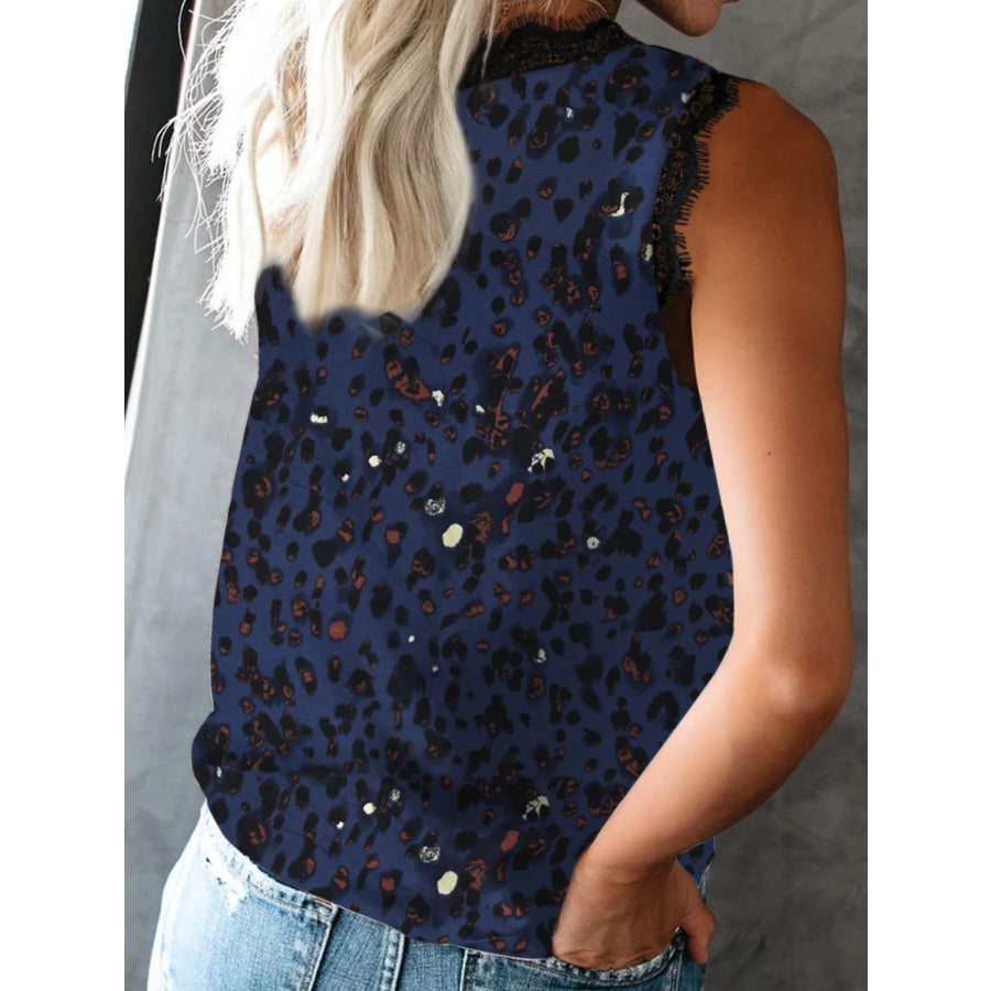 Lace Detail V-Neck Tank Apparel and Accessories