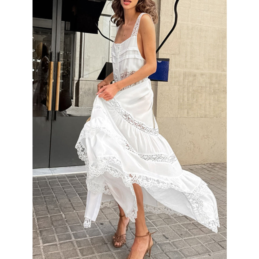 Lace Detail Wide Strap Dress Apparel and Accessories
