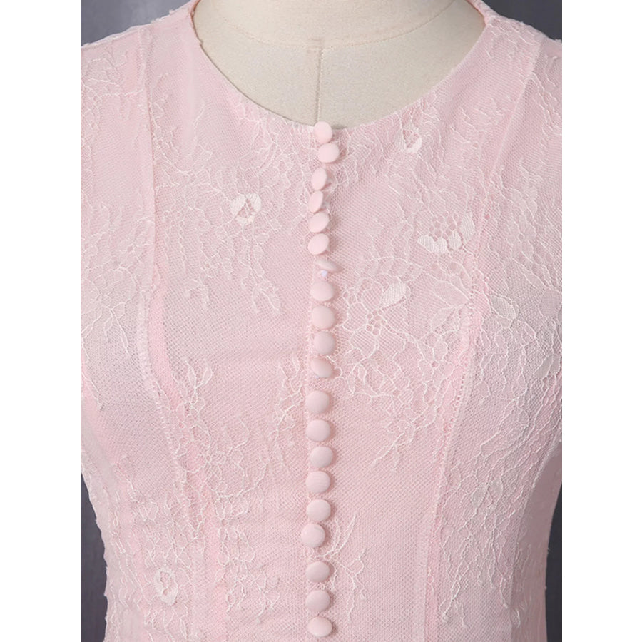 Lace Flare Sleeve Mini Dress Apparel and Accessories