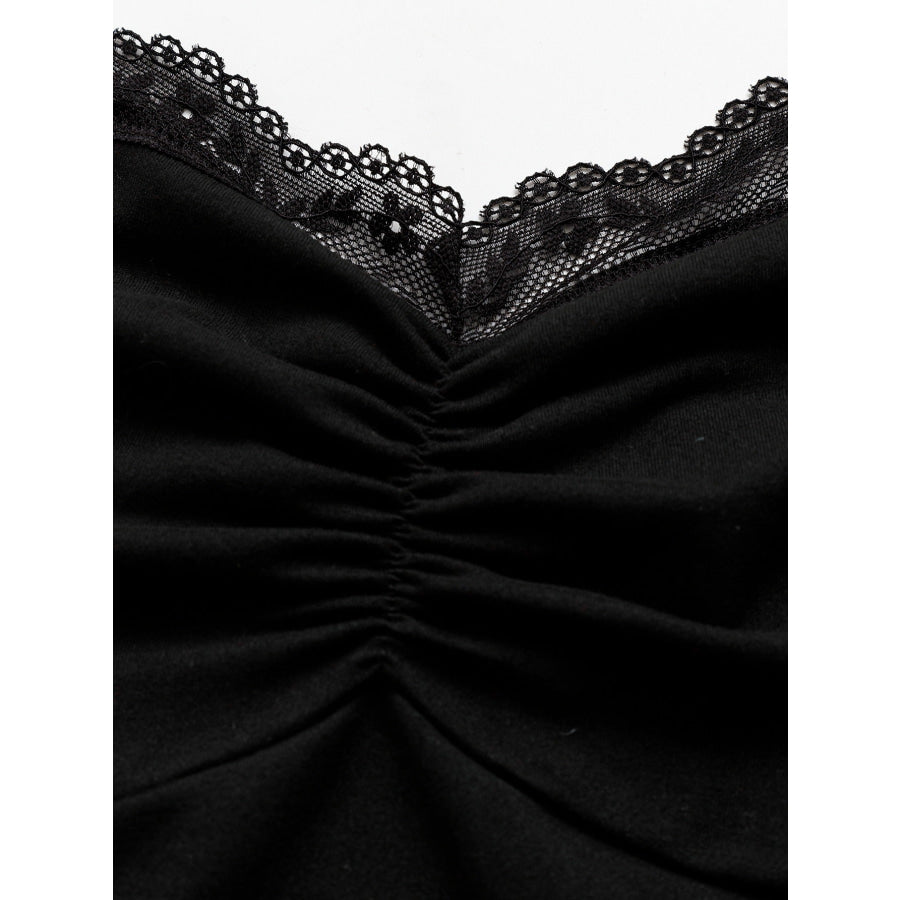Lace Halter Neck Cami Apparel and Accessories