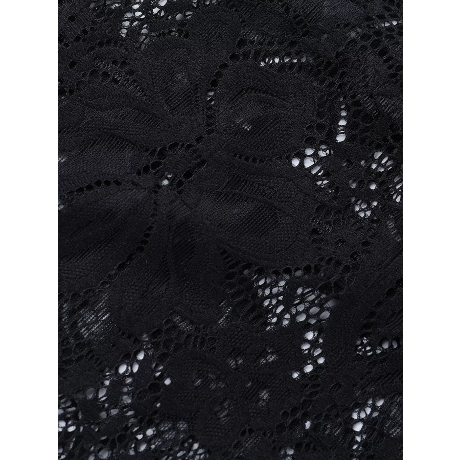 Lace Long Sleeve Bodycon Mini Dress Apparel and Accessories