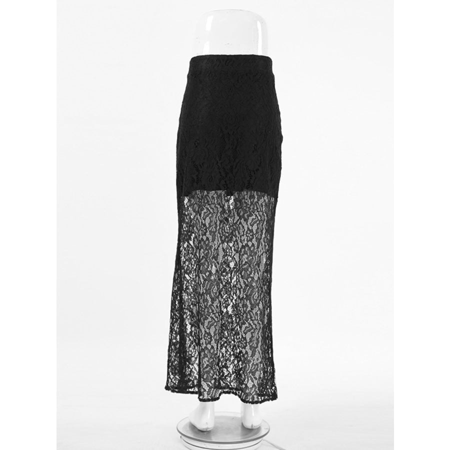 Lace Maxi Skirt Apparel and Accessories