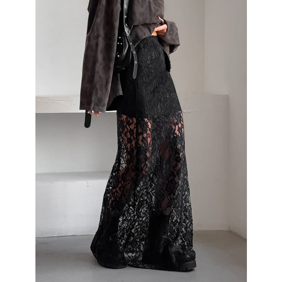 Lace Maxi Skirt Apparel and Accessories
