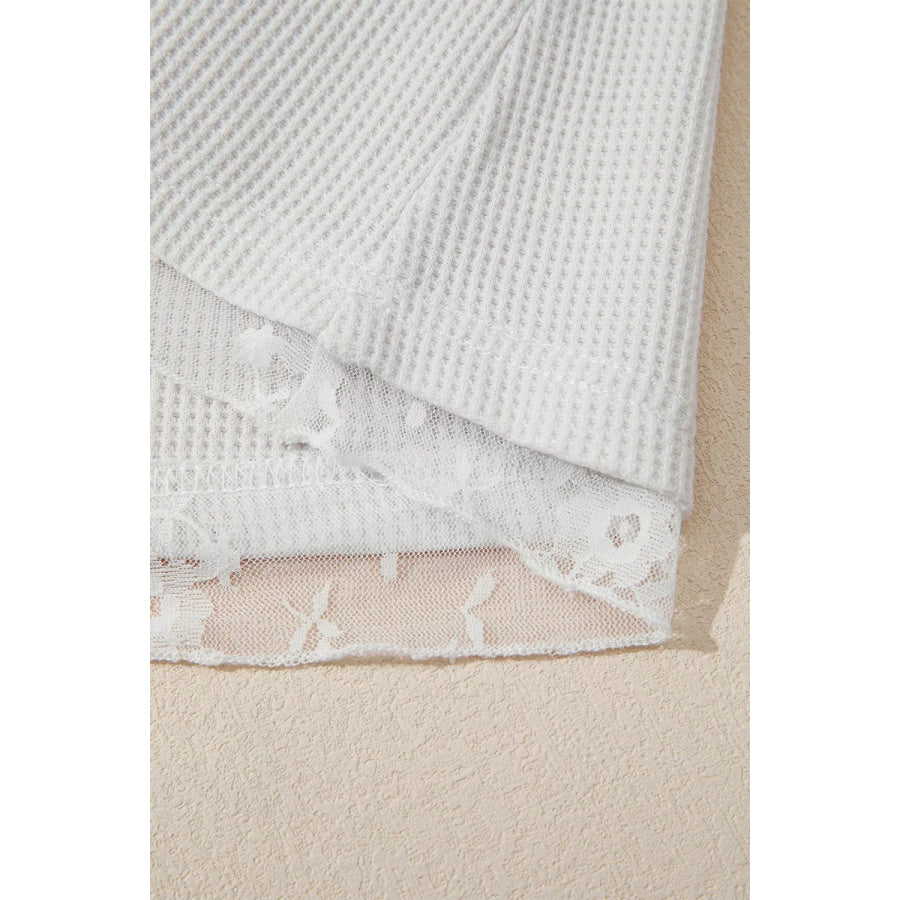 Lace Mesh Long Sleeve Top Apparel and Accessories