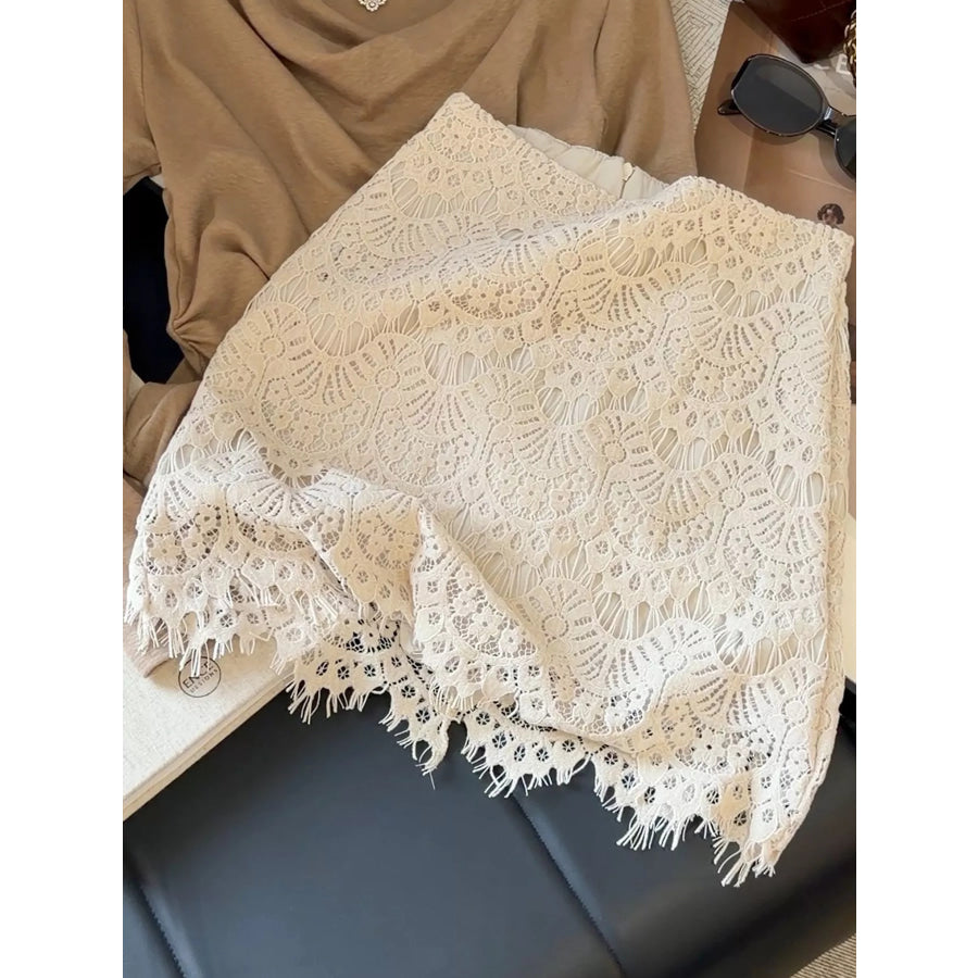 Lace Mini Skirt Apparel and Accessories