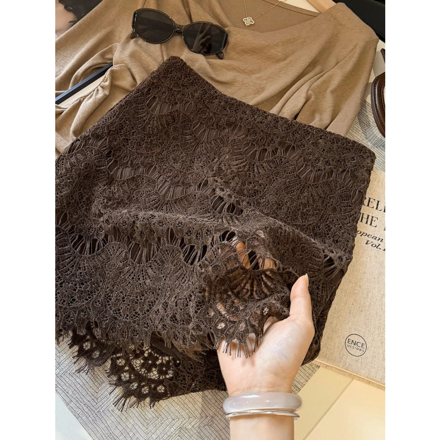 Lace Mini Skirt Apparel and Accessories