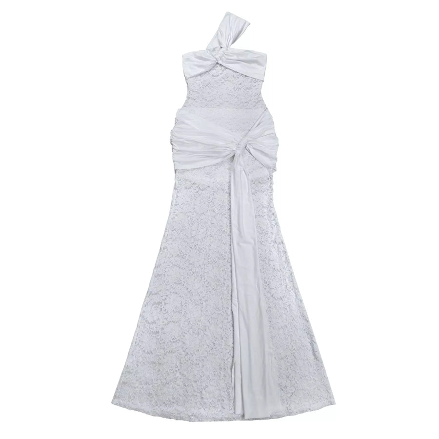 Lace One-Shoulder Maxi Dress Apparel and Accessories