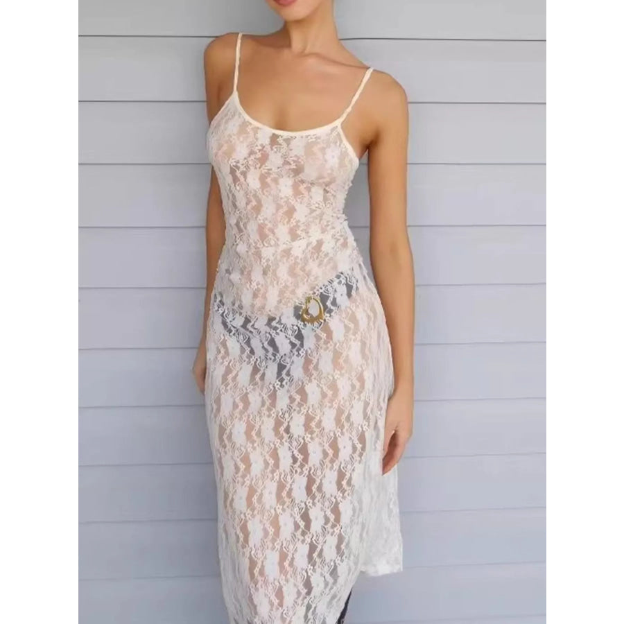 Lace Sheer Cami Dress Apparel and Accessories