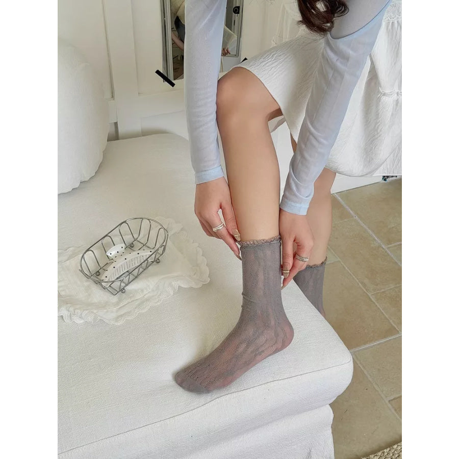 Lace Sheer Socks Apparel and Accessories