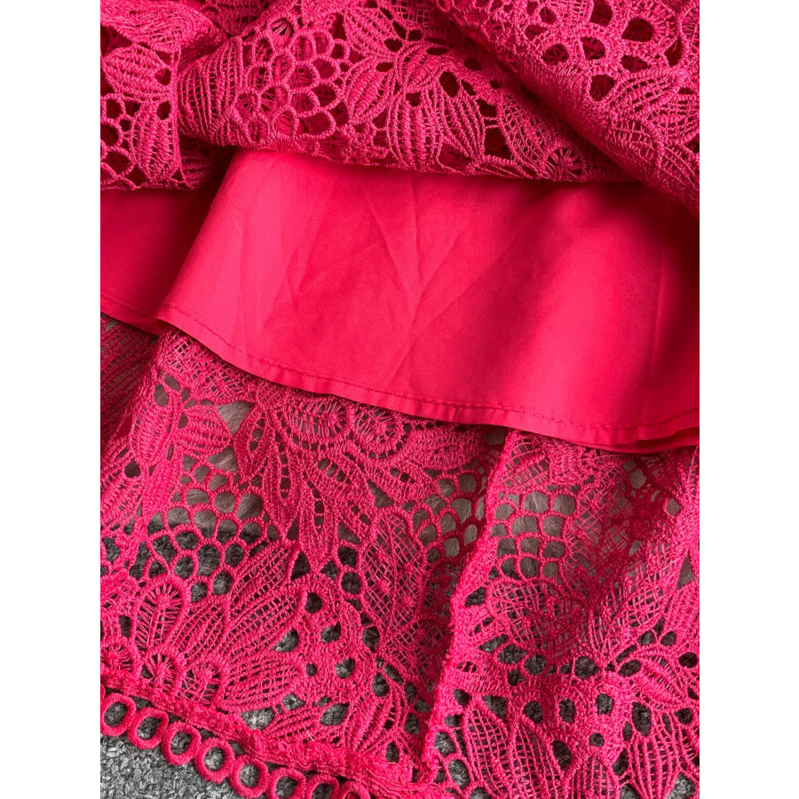 Lace Sleeveless A-Line Dress Apparel and Accessories