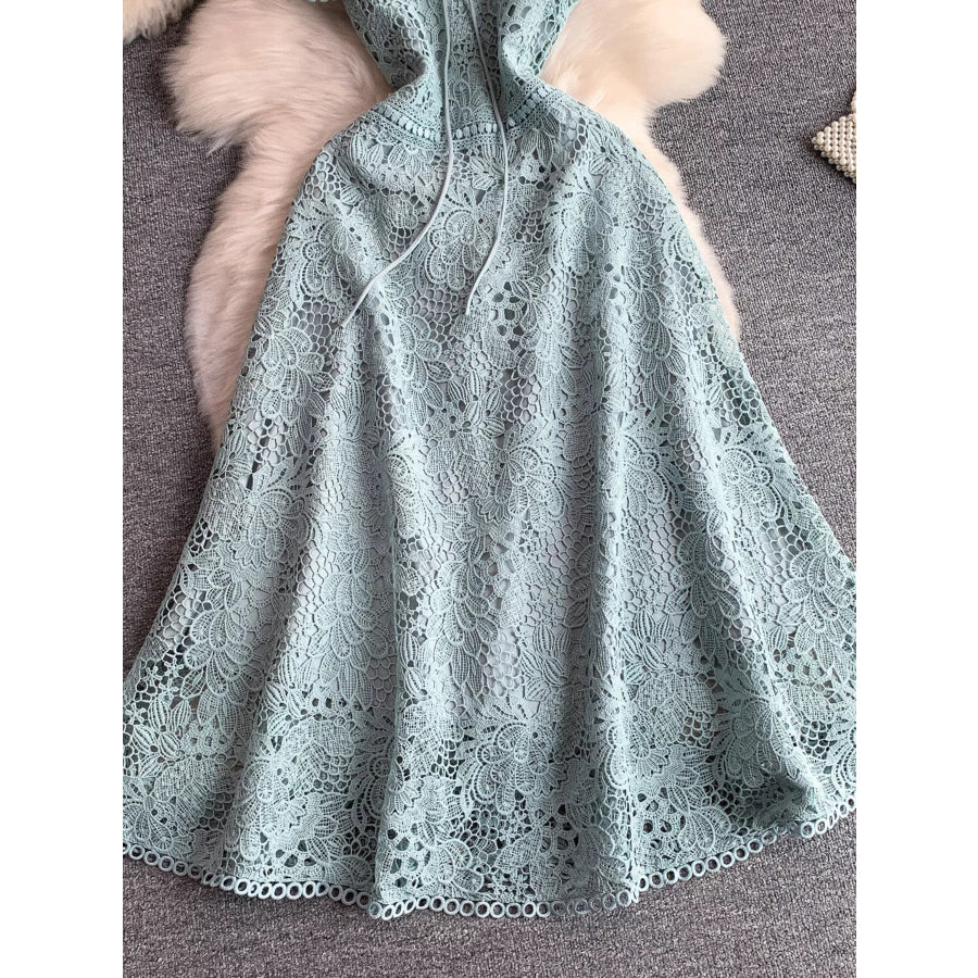 Lace Sleeveless A-Line Dress Apparel and Accessories