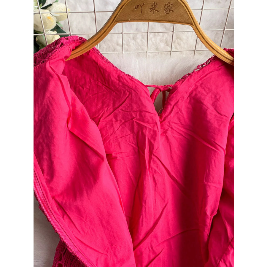 Lace Sleeveless A-Line Dress Apparel and Accessories