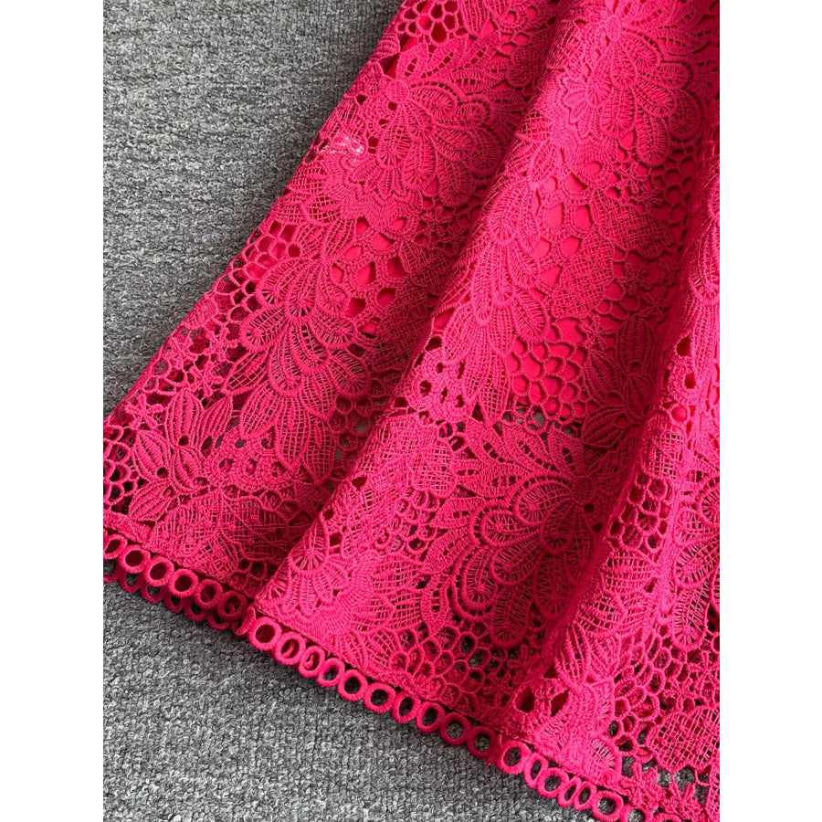 Lace Sleeveless A-Line Dress Apparel and Accessories