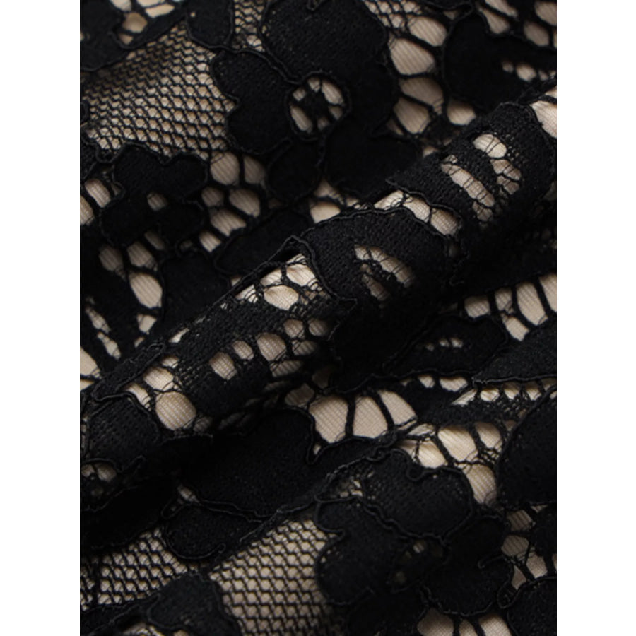 Lace Spaghetti Strap Mini Dress Apparel and Accessories