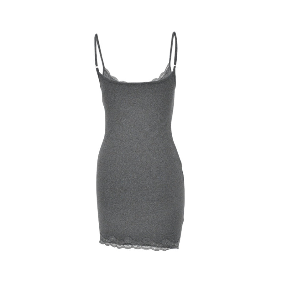 Lace Trim Bodycon Mini Dress Apparel and Accessories