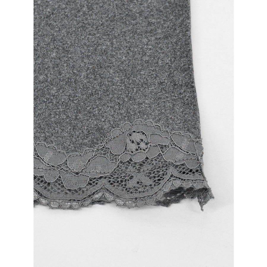 Lace Trim Bodycon Mini Dress Apparel and Accessories