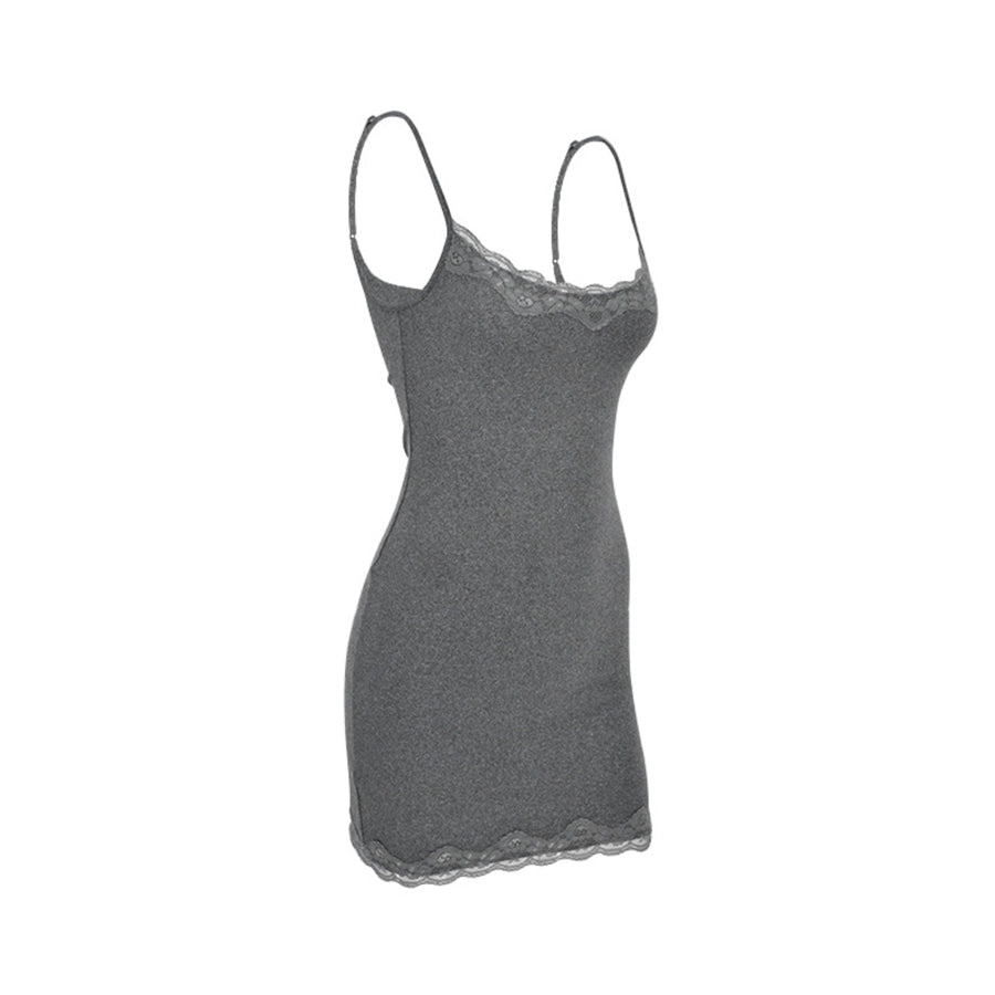 Lace Trim Bodycon Mini Dress Apparel and Accessories