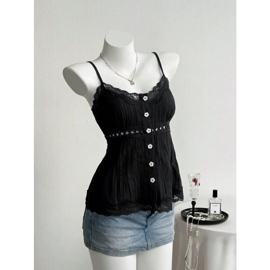 Lace Trim Cami Apparel and Accessories