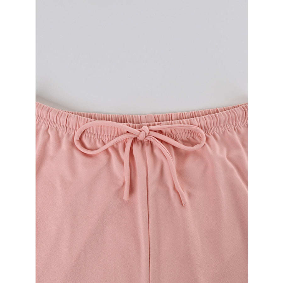 Lace Trim Cami & Pants Lounge Set Apparel and Accessories