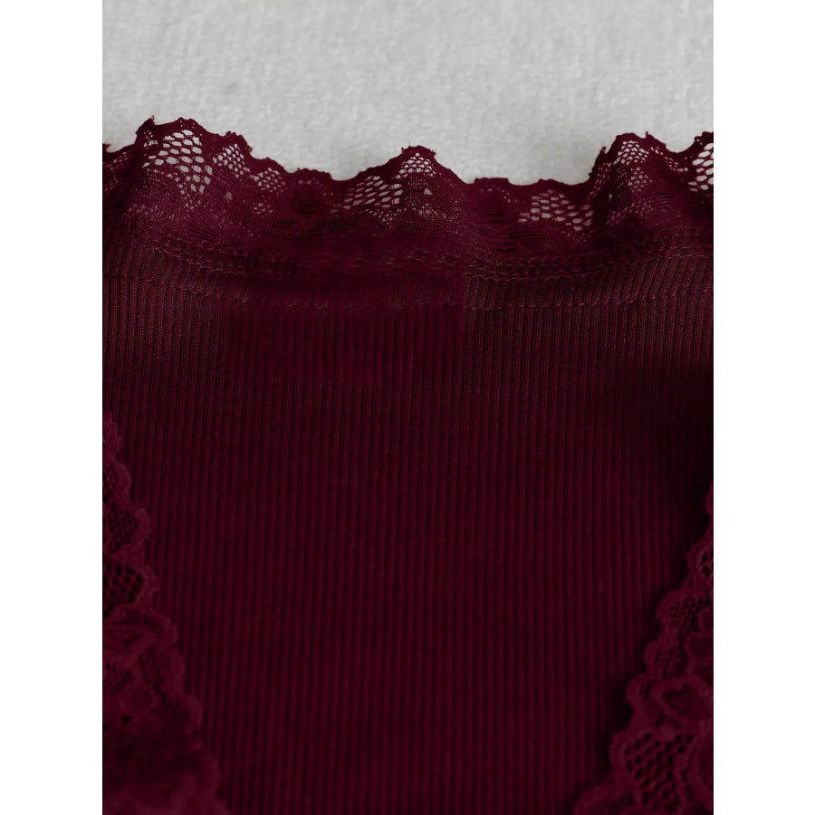 Lace Trim Flare Sleeve Blouse Apparel and Accessories