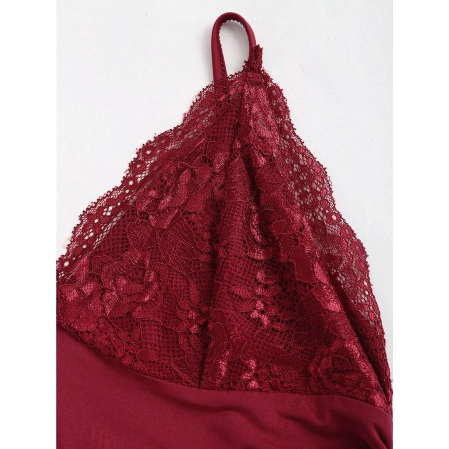 Lace Trim Ruched Mermaid Dress Apparel and Accessories