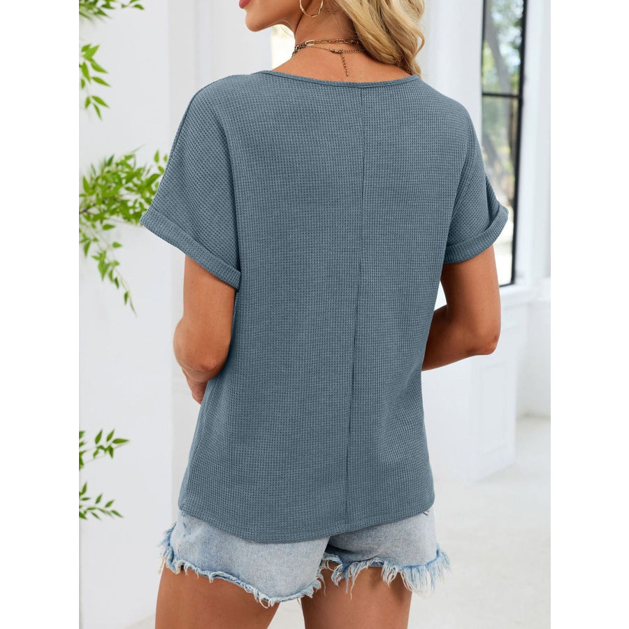 Lace Trim Short Sleeve T-Shirt Apparel and Accessories