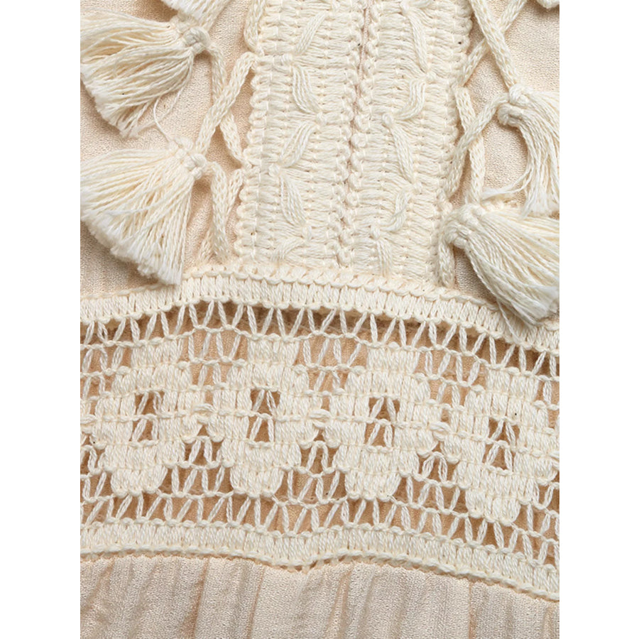 Lace Trim Spaghetti Strap Jumpsuit Apparel and Accessories
