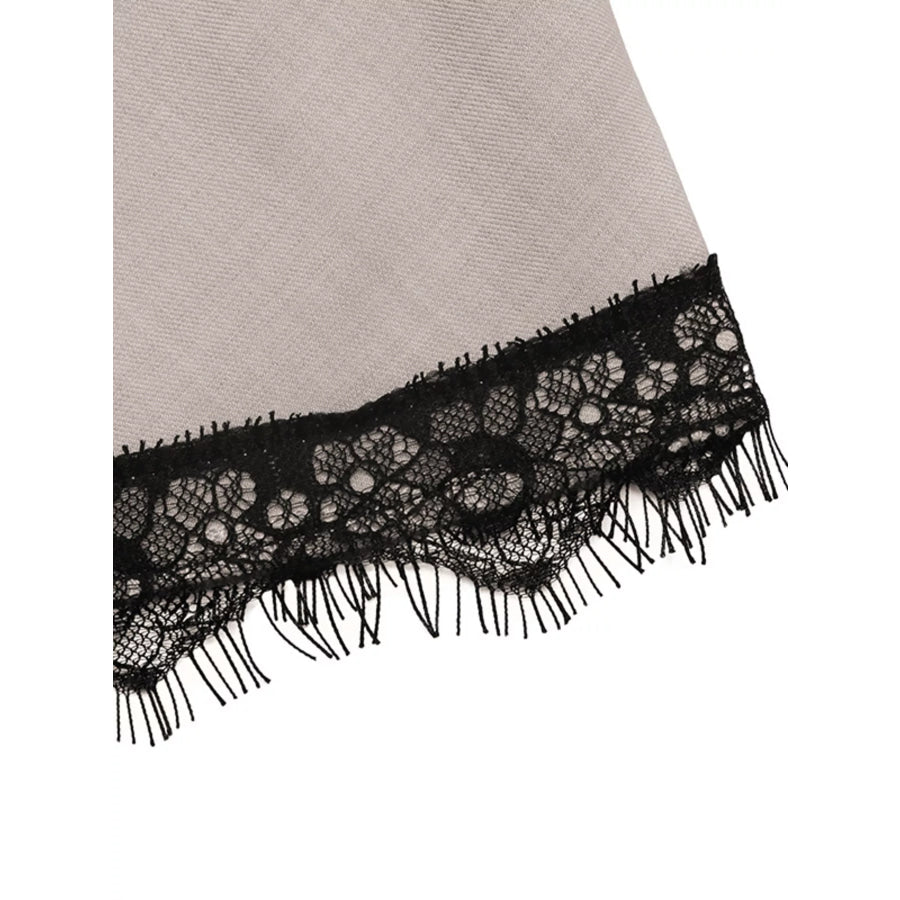 Lace Trim Twist Front Cami Apparel and Accessories