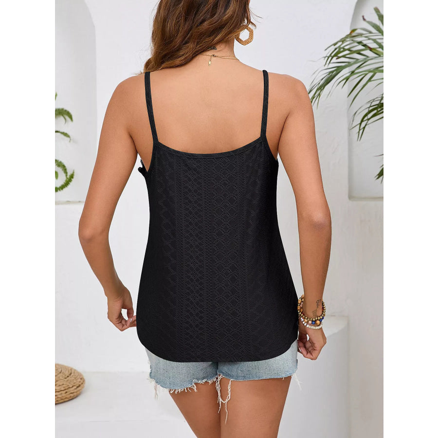 Lace Trim V-Neck Cami Apparel and Accessories
