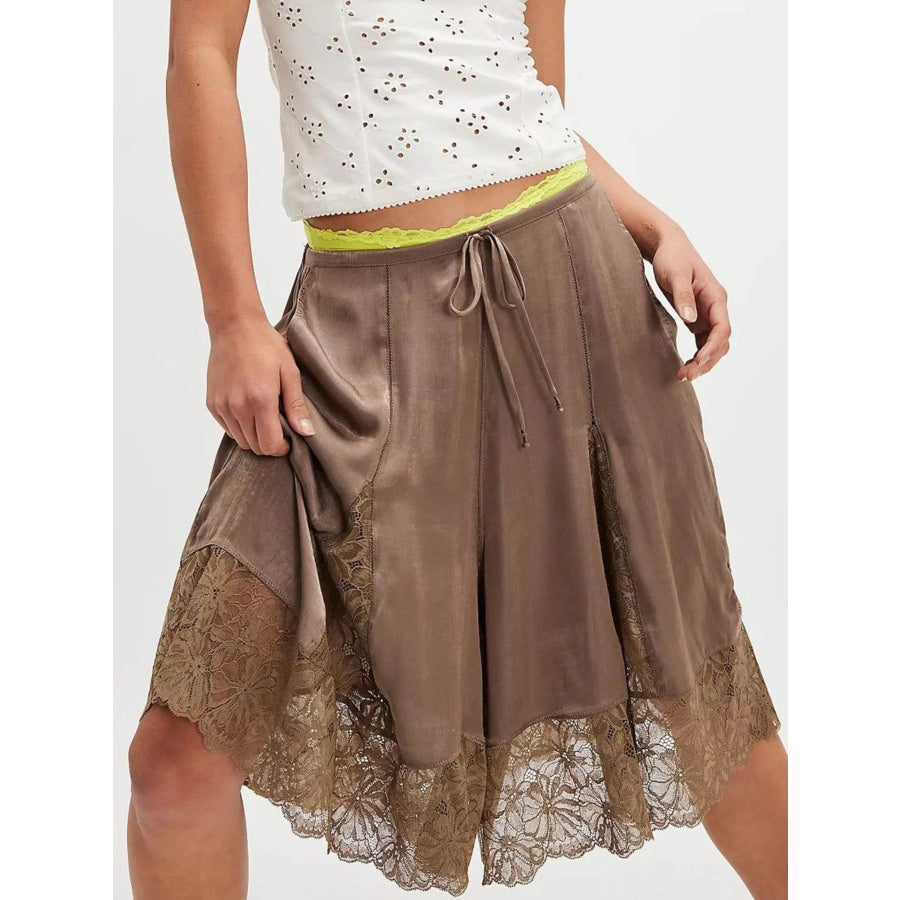 Lace Trimmed Shorts Apparel and Accessories