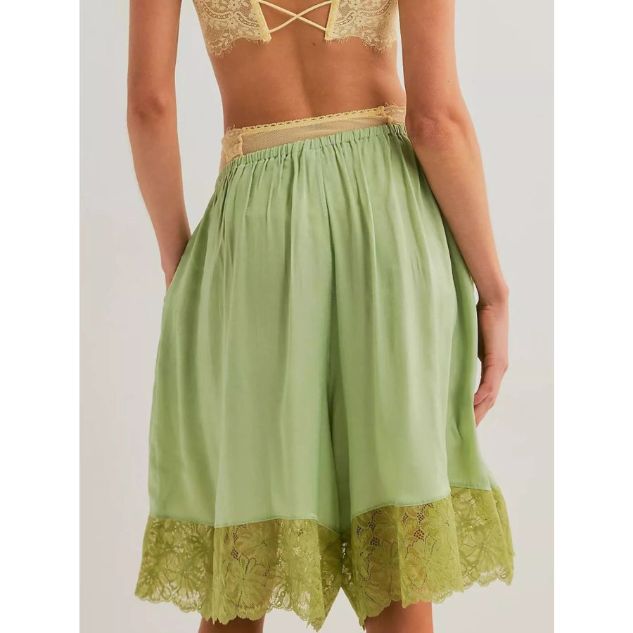 Lace Trimmed Shorts Apparel and Accessories