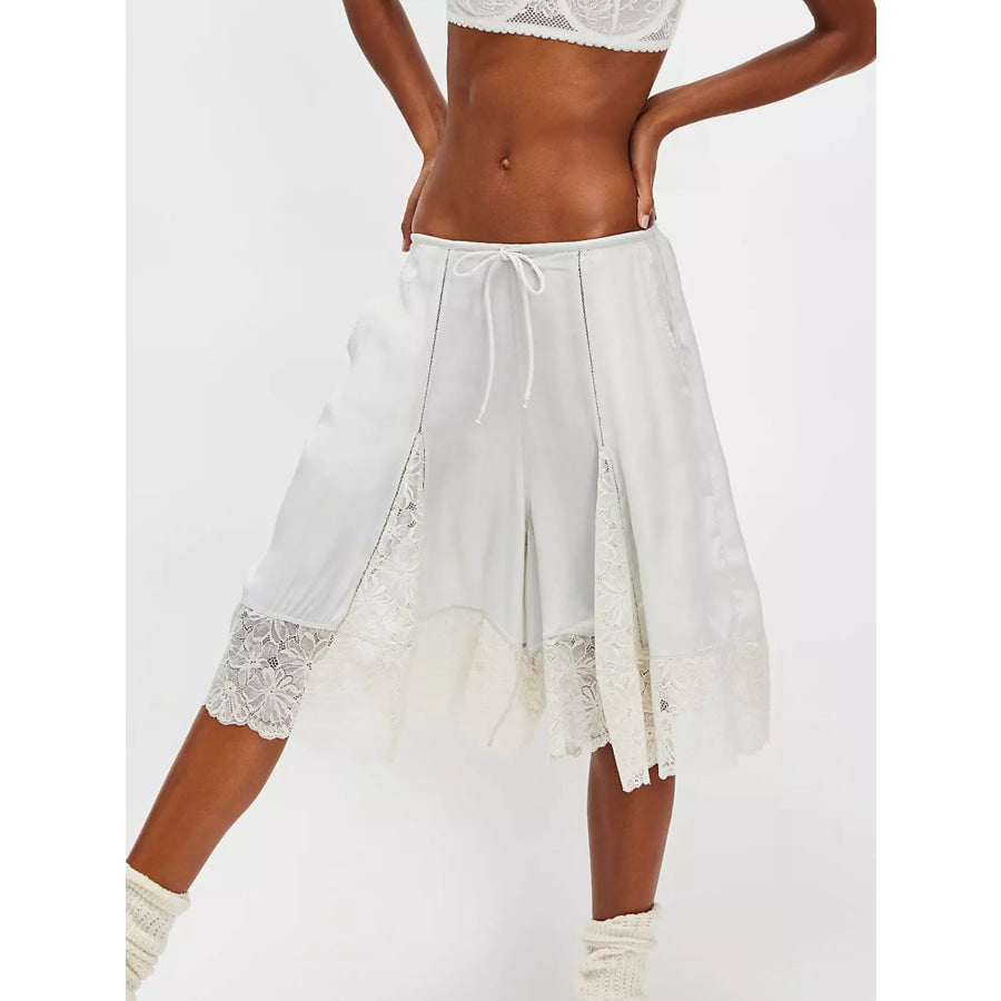 Lace Trimmed Shorts Apparel and Accessories